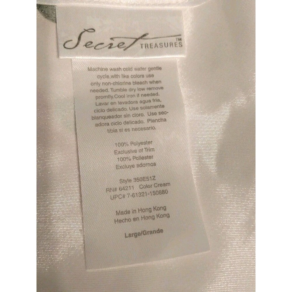 White Satin Cami L Red Rose Floral Front Tie Lingerie Style Fairycore Y2K - Picture 8 of 8